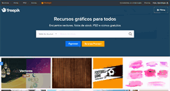 Desktop Screenshot of freepik.es