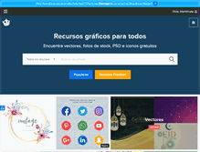 Tablet Screenshot of freepik.es